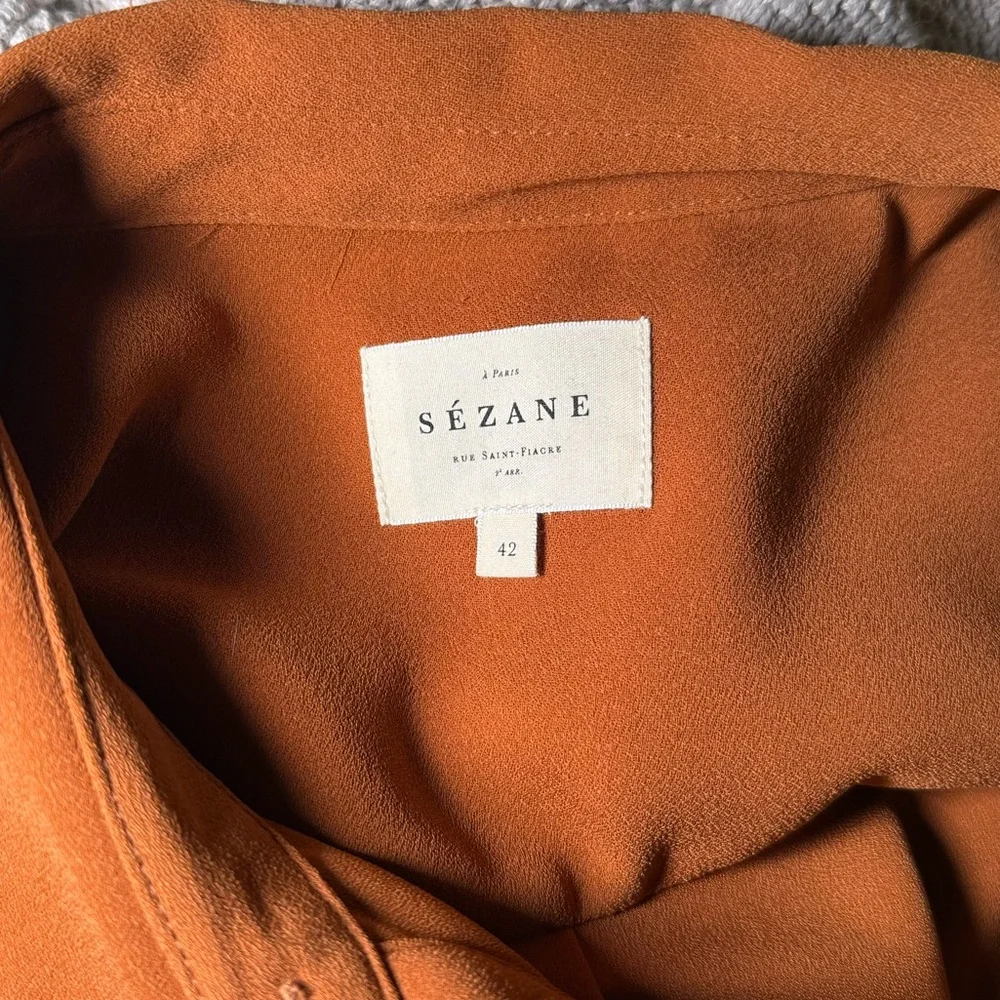 Sezane Raquel Dress in Caramel ASO Meghan Markle - Picture 7 of 11